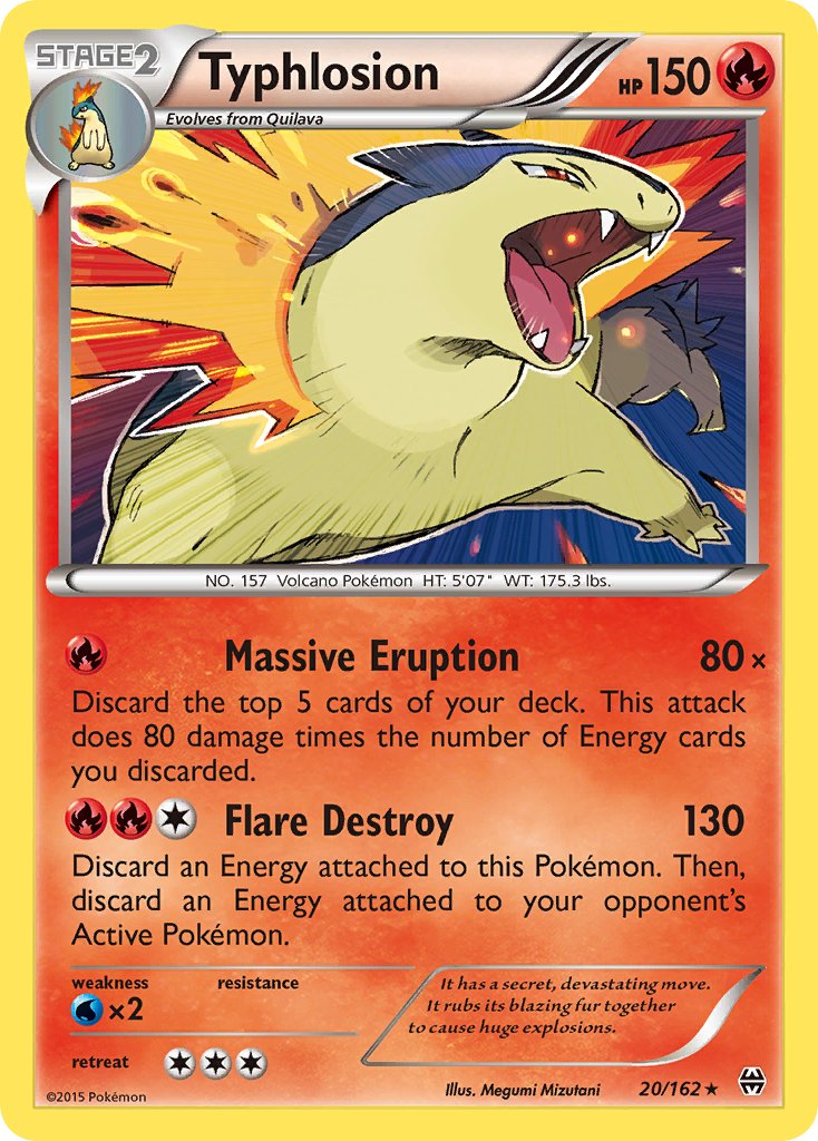 Typhlosion (20/162) (Cosmos Holo) (Blister Exclusive) [XY: BREAKthrough] | The Time Vault CA