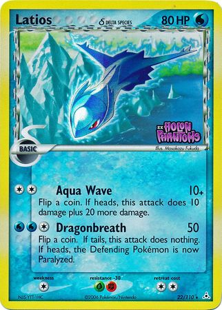 Latios (22/110) (Delta Species) (Stamped) [EX: Holon Phantoms] | The Time Vault CA