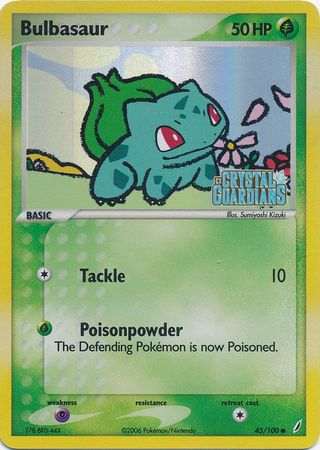 Bulbasaur (45/100) (Stamped) [EX: Crystal Guardians] | The Time Vault CA