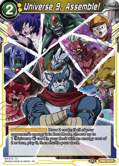 Universe 9, Assemble! (Reprint) (DB2-127) [Battle Evolution Booster] | The Time Vault CA