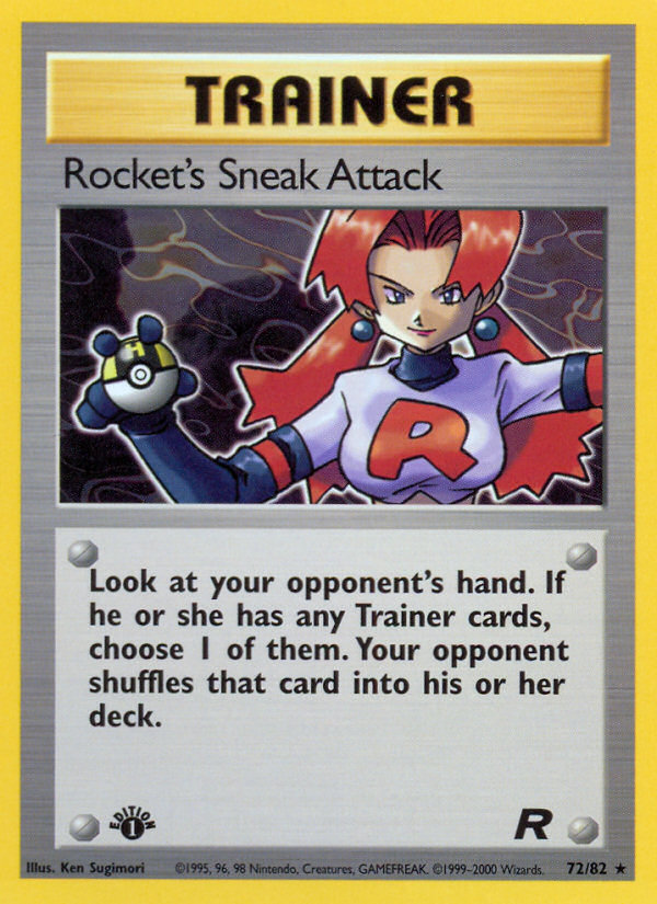 Rocket's Sneak Attack (72/82) [Team Rocket 1st Edition] | The Time Vault CA