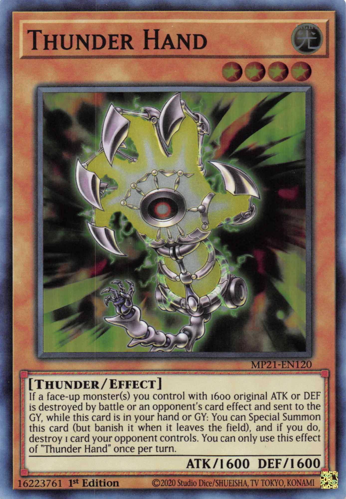 Thunder Hand [MP21-EN120] Super Rare | The Time Vault CA