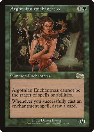 Argothian Enchantress [Urza's Saga] | The Time Vault CA