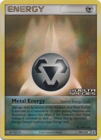 Metal Energy (107/113) (Stamped) [EX: Delta Species] | The Time Vault CA