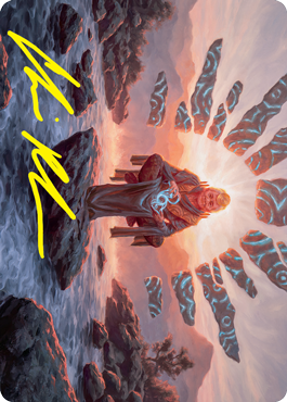 Jadzi, Oracle of Arcavios Art Card (Gold-Stamped Signature) [Strixhaven: School of Mages Art Series] | The Time Vault CA