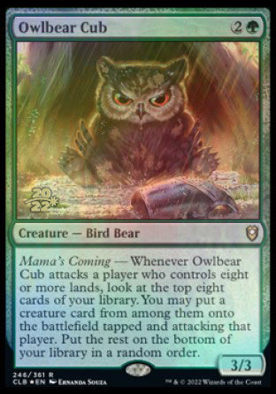 Owlbear Cub [Commander Legends: Battle for Baldur's Gate Prerelease Promos] | The Time Vault CA