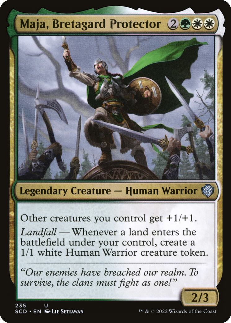 Maja, Bretagard Protector [Starter Commander Decks] | The Time Vault CA