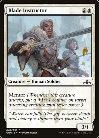 Blade Instructor [Guilds of Ravnica] | The Time Vault CA