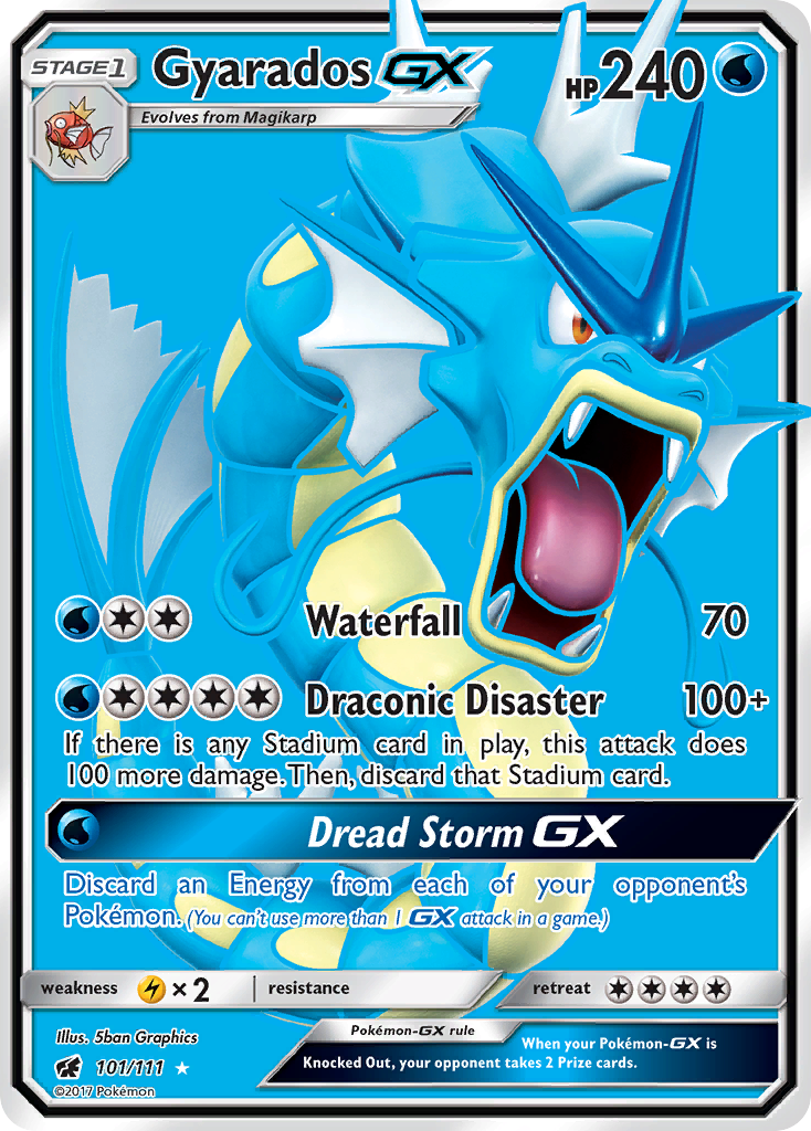 Gyarados GX (101/111) [Sun & Moon: Crimson Invasion] | The Time Vault CA