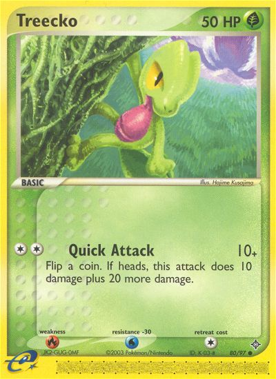 Treecko (80/97) [EX: Dragon] | The Time Vault CA