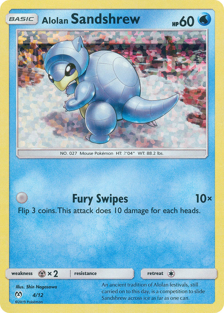 Alolan Sandshrew (4/12) [McDonald's Promos: 2019 Collection] | The Time Vault CA