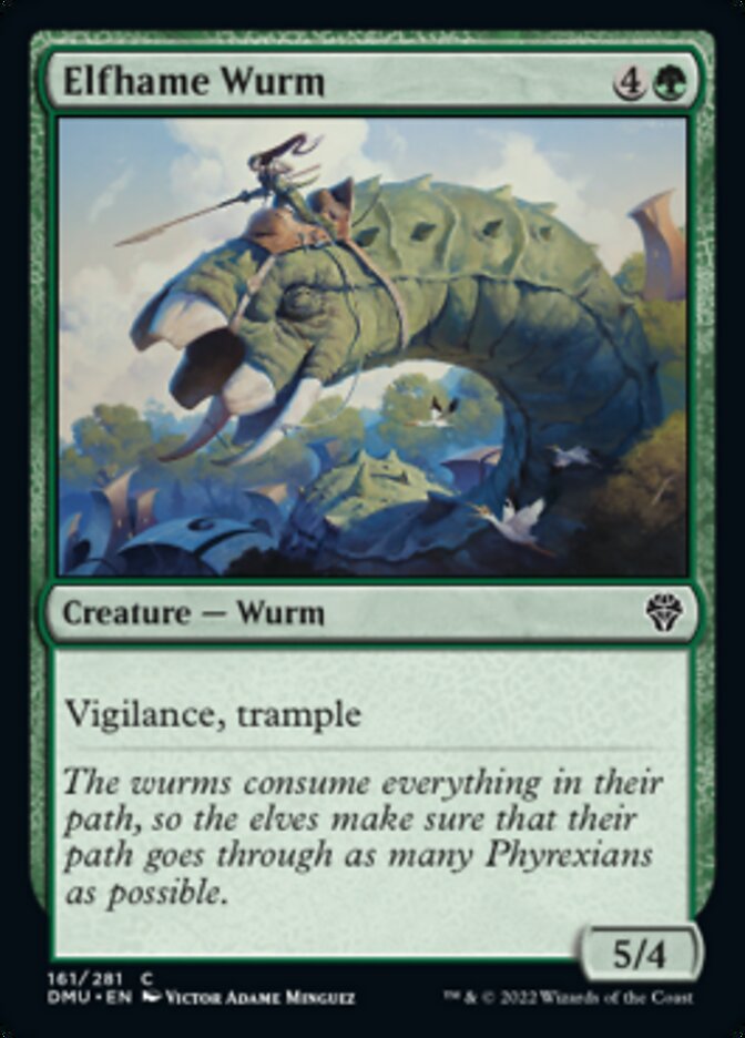 Elfhame Wurm [Dominaria United] | The Time Vault CA