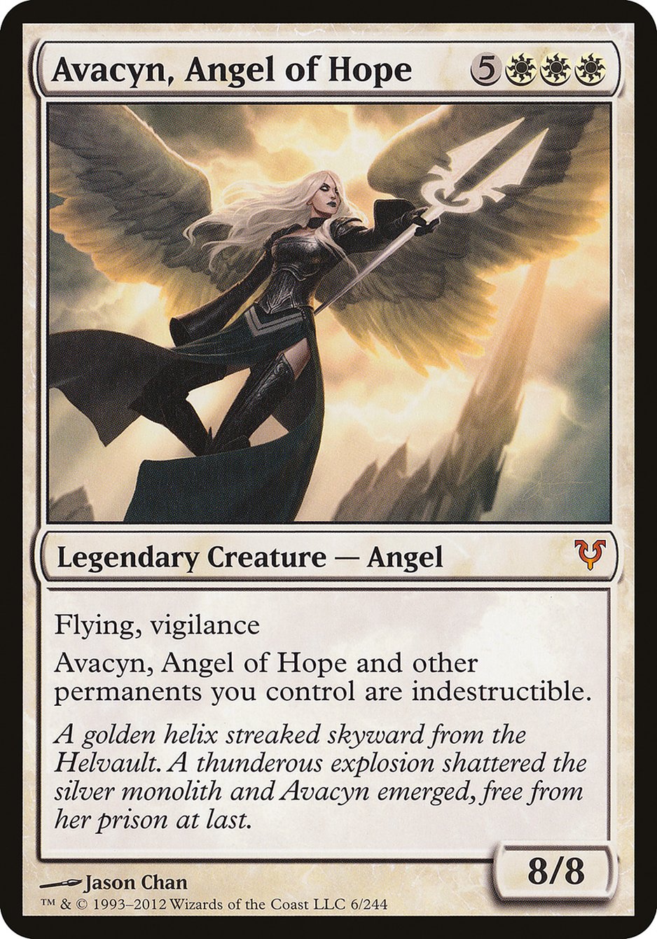 Avacyn, Angel of Hope (Oversized) [Open the Helvault] | The Time Vault CA