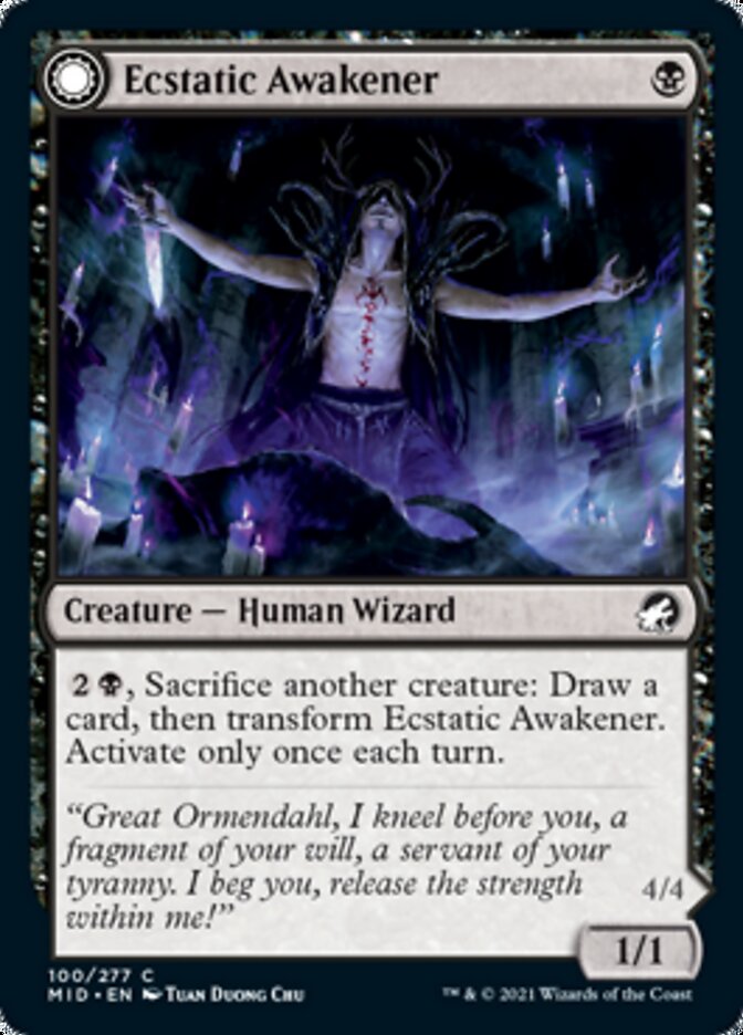 Ecstatic Awakener // Awoken Demon [Innistrad: Midnight Hunt] | The Time Vault CA