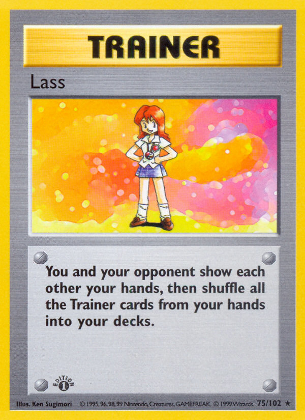 Lass (75/102) (Shadowless) [Base Set 1st Edition] | The Time Vault CA