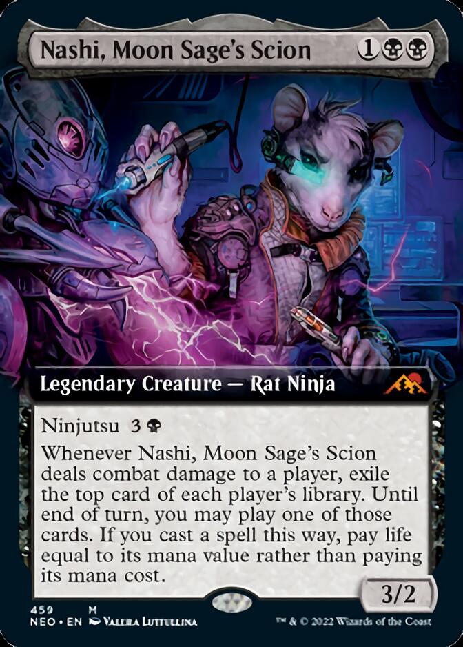 Nashi, Moon Sage's Scion (Extended Art) [Kamigawa: Neon Dynasty] | The Time Vault CA