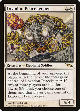 Loxodon Peacekeeper [Mirrodin] | The Time Vault CA