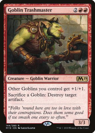 Goblin Trashmaster [Core Set 2019 Promos] | The Time Vault CA