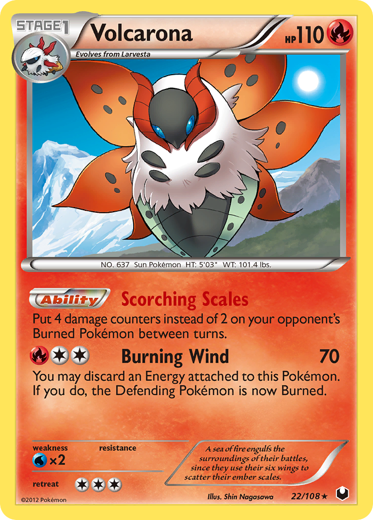 Volcarona (22/108) [Black & White: Dark Explorers] | The Time Vault CA