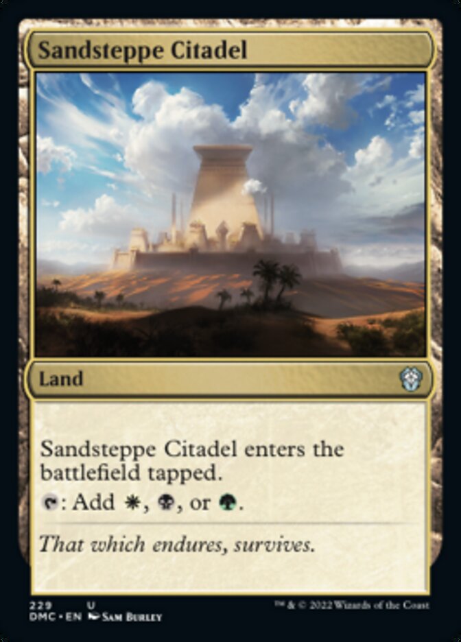 Sandsteppe Citadel [Dominaria United Commander] | The Time Vault CA