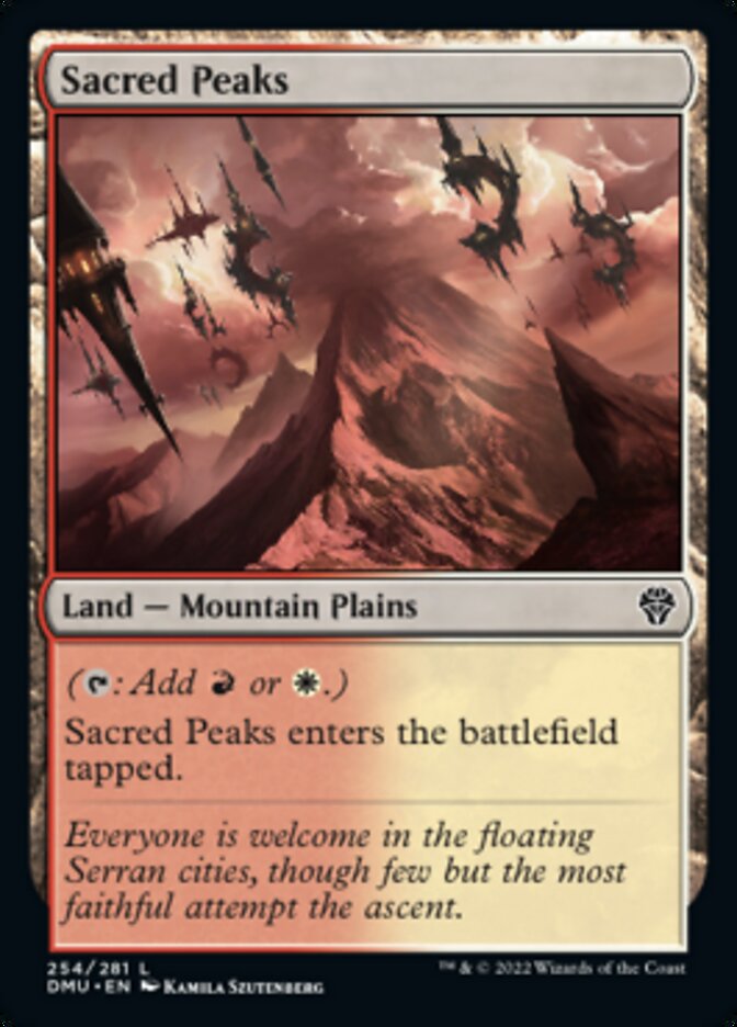 Sacred Peaks [Dominaria United] | The Time Vault CA