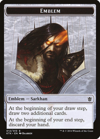 Emblem - Sarkhan, the Dragonspeaker [Khans of Tarkir Tokens] | The Time Vault CA