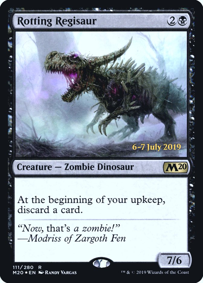 Rotting Regisaur  [Core Set 2020 Prerelease Promos] | The Time Vault CA