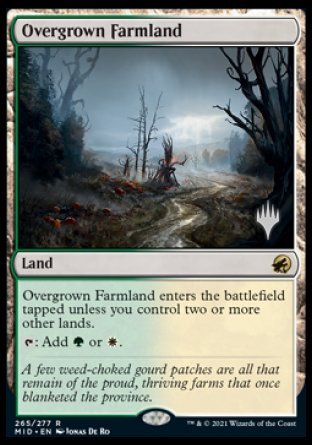 Overgrown Farmland (Promo Pack) [Innistrad: Midnight Hunt Promos] | The Time Vault CA