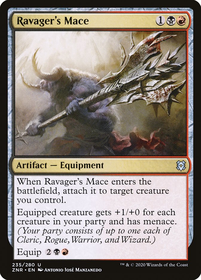 Ravager's Mace [Zendikar Rising] | The Time Vault CA