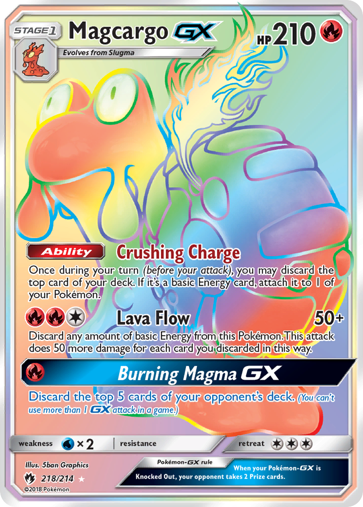 Magcargo GX (218/214) [Sun & Moon: Lost Thunder] | The Time Vault CA