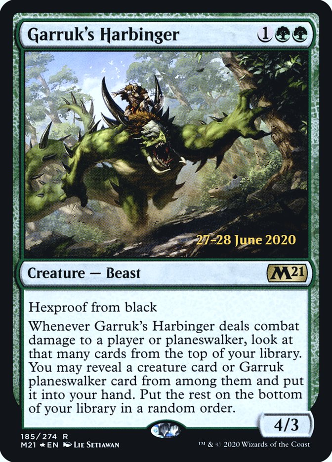 Garruk's Harbinger  [Core Set 2021 Prerelease Promos] | The Time Vault CA