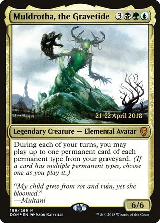 Muldrotha, the Gravetide [Dominaria Promos] | The Time Vault CA