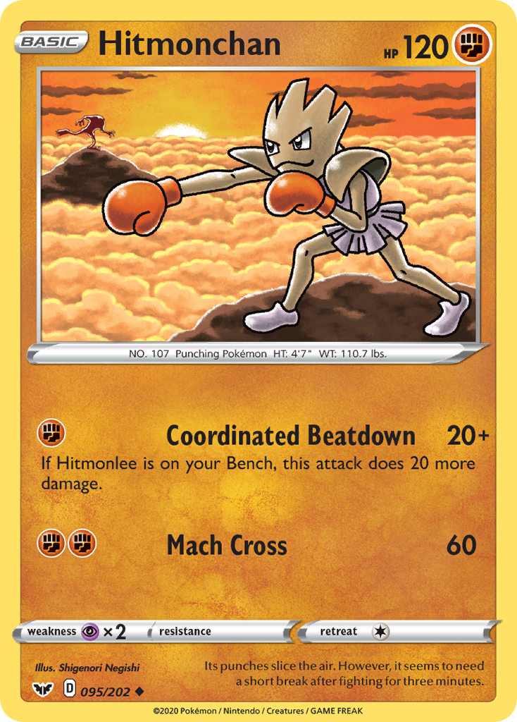 Hitmonchan (095/202) [Sword & Shield: Base Set] | The Time Vault CA