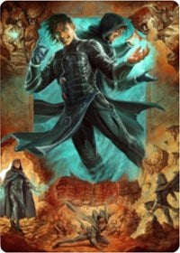 Jace, Mirror Mage 2 Art Card [Zendikar Rising Art Series] | The Time Vault CA