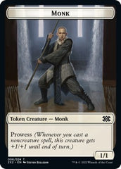 Wrenn and Six Emblem // Monk Double-sided Token [Double Masters 2022 Tokens] | The Time Vault CA