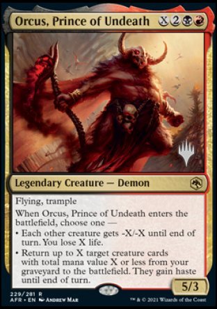 Orcus, Prince of Undeath (Promo Pack) [Dungeons & Dragons: Adventures in the Forgotten Realms Promos] | The Time Vault CA