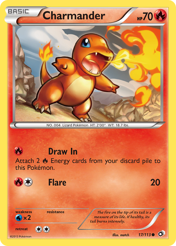 Charmander (17/113) [Black & White: Legendary Treasures] | The Time Vault CA