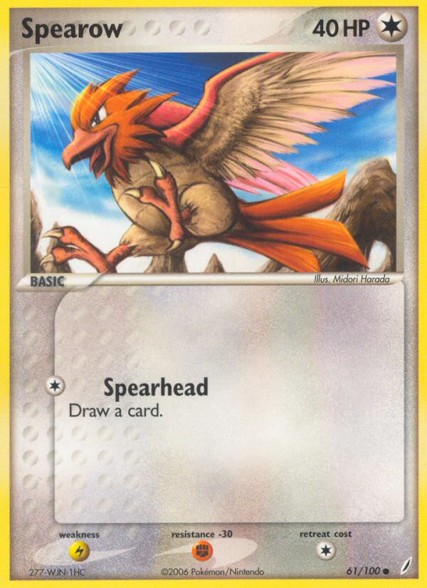 Spearow (61/100) [EX: Crystal Guardians] | The Time Vault CA