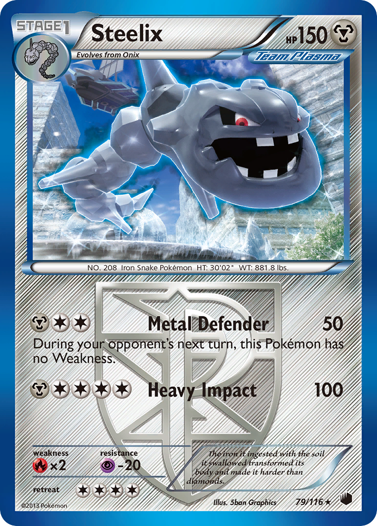 Steelix (79/116) [Black & White: Plasma Freeze] | The Time Vault CA