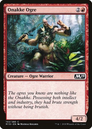 Onakke Ogre [Core Set 2019] | The Time Vault CA