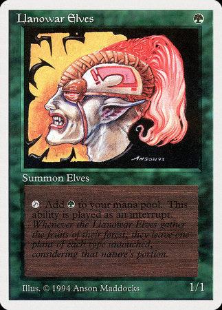 Llanowar Elves [Summer Magic / Edgar] | The Time Vault CA