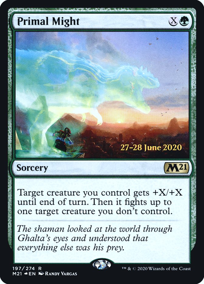 Primal Might  [Core Set 2021 Prerelease Promos] | The Time Vault CA