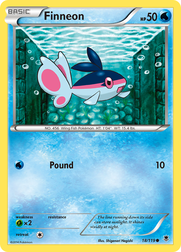 Finneon (18/119) [XY: Phantom Forces] | The Time Vault CA