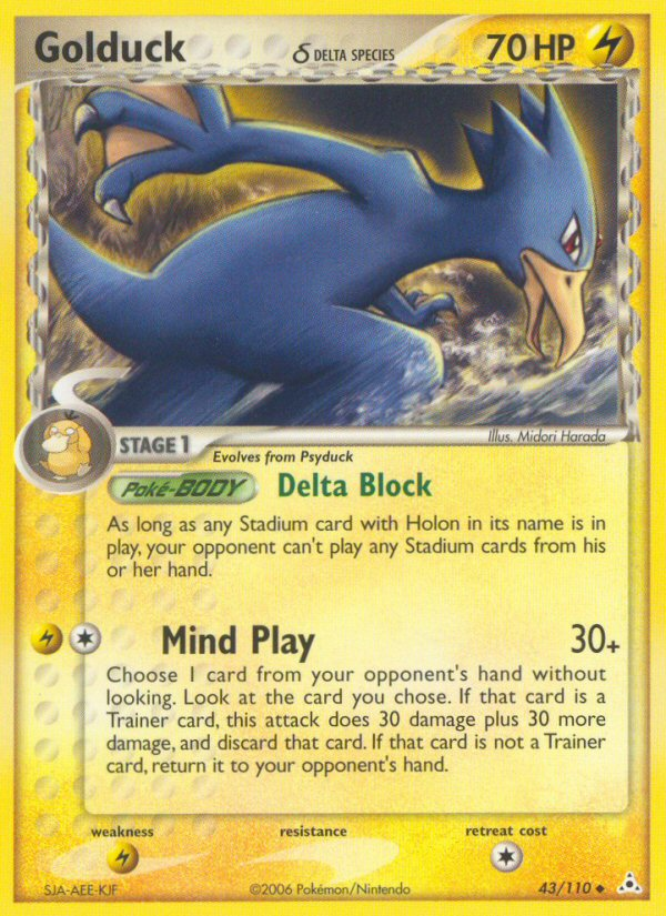 Golduck (43/110) (Delta Species) [EX: Holon Phantoms] | The Time Vault CA