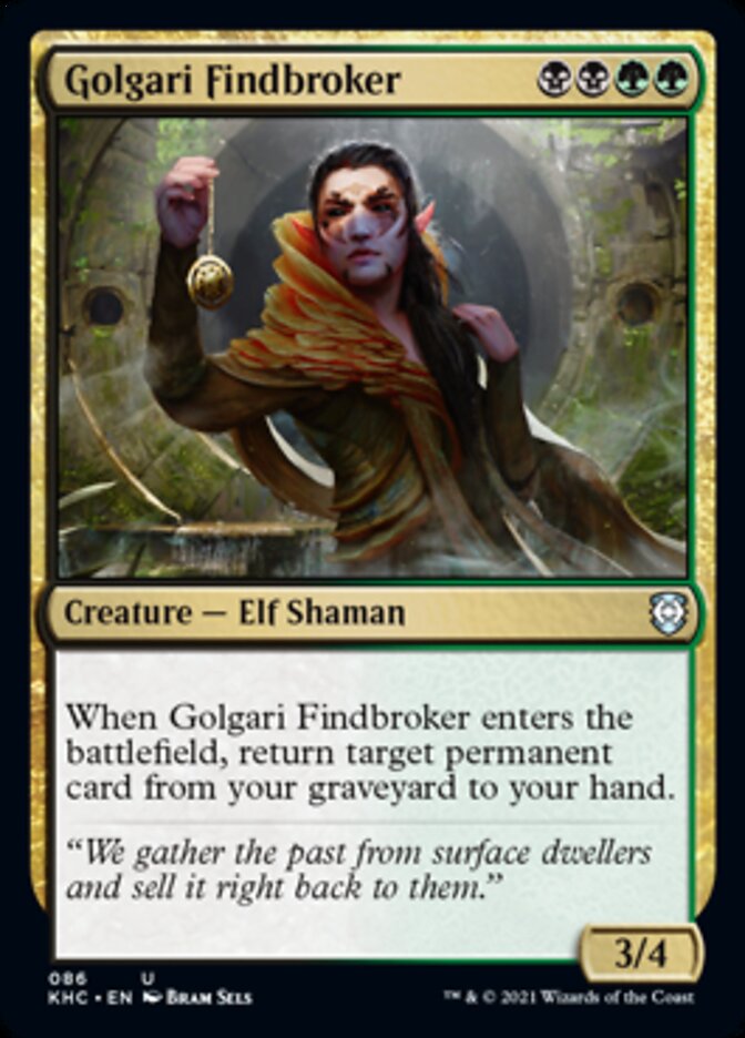 Golgari Findbroker [Kaldheim Commander] | The Time Vault CA