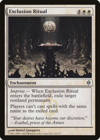 Exclusion Ritual [New Phyrexia] | The Time Vault CA