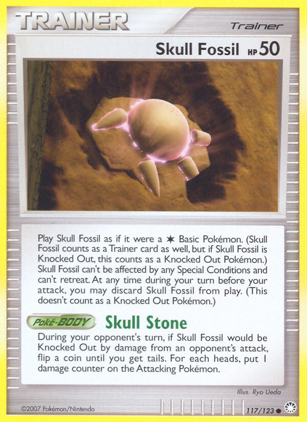 Skull Fossil (117/123) [Diamond & Pearl: Mysterious Treasures] | The Time Vault CA