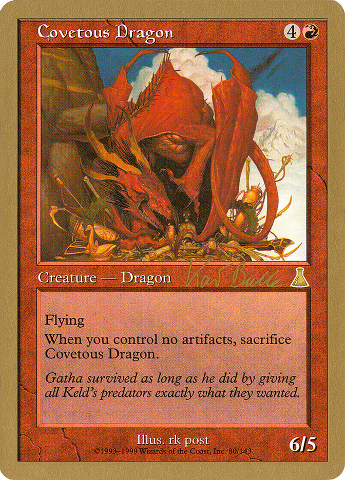 Covetous Dragon (Kai Budde) [World Championship Decks 1999] | The Time Vault CA