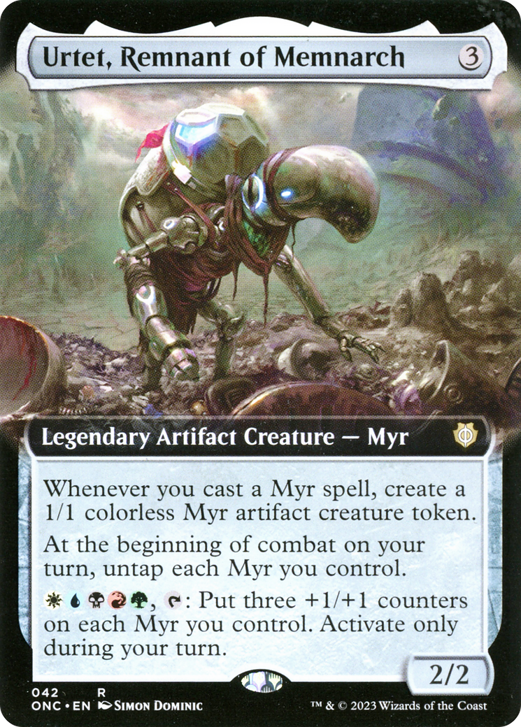 Urtet, Remnant of Memnarch (Extended Art) [Phyrexia: All Will Be One Commander] | The Time Vault CA