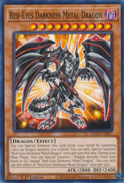 Red-Eyes Darkness Metal Dragon [HAC1-EN017] Common | The Time Vault CA